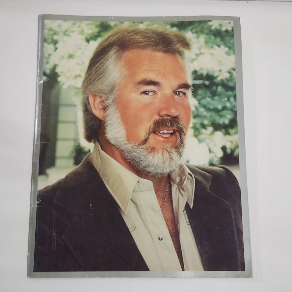 Kenny Rogers Live In Concert Tour Program 1982 Photographs 11x14 Vintage Music